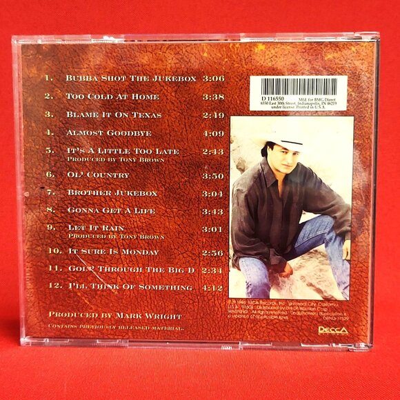 Mark Chestnutt Greatest Hits CD Signed 1996 - Picture 2 of 8
